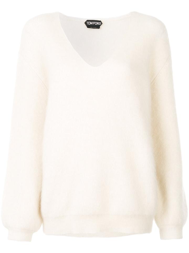 Tom Ford V-neck Jumper - White