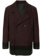 Cerruti 1881 Colour-block Short Peacoat - Red