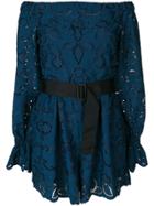 Perseverance London Lace Playsuit - Blue