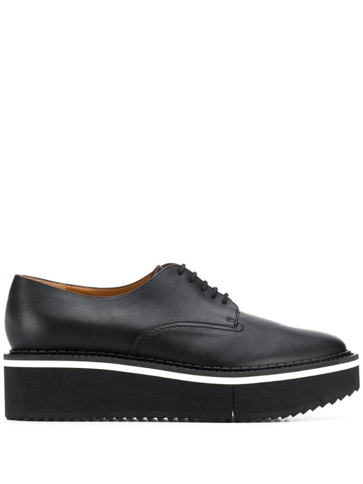 Clergerie Lace-up Platform Shoes - Black