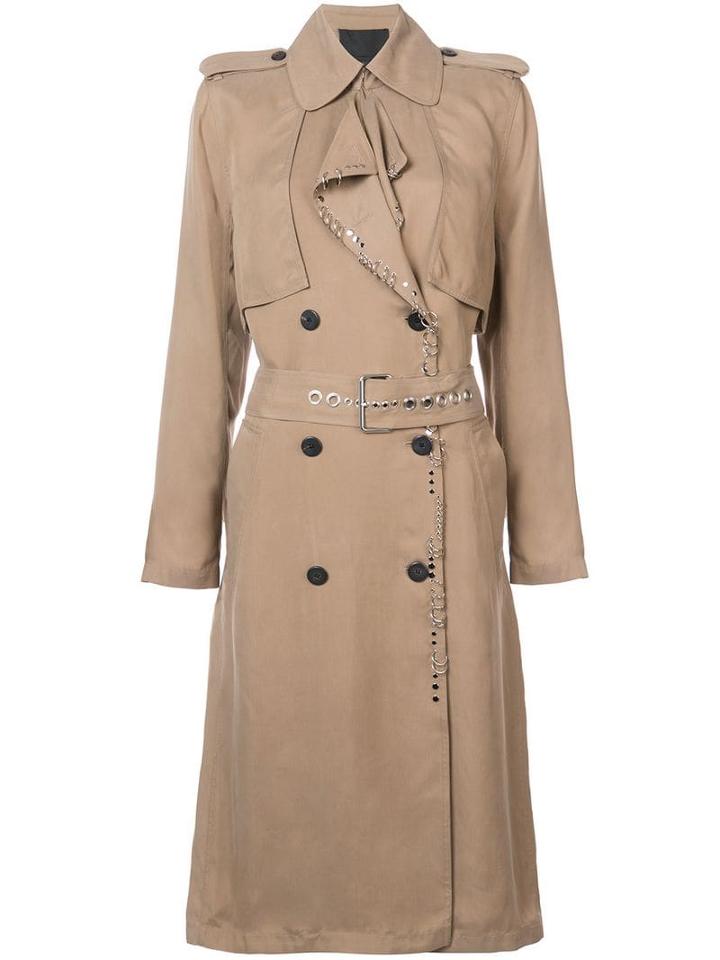 Alexander Wang Long Trench Coat - Neutrals