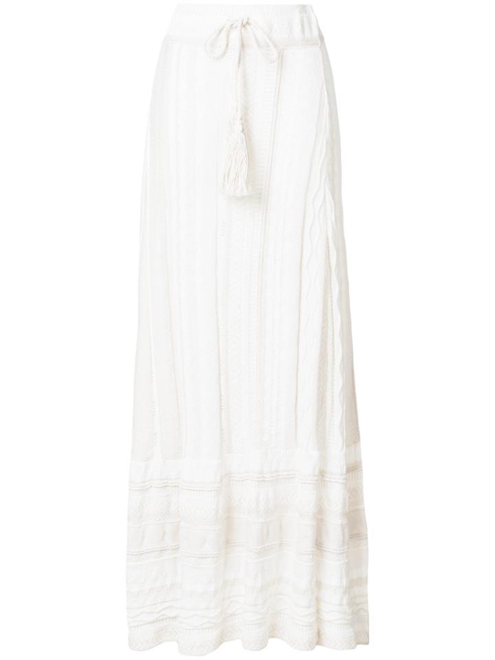 Laneus Tassel Waist Skirt - Nude & Neutrals