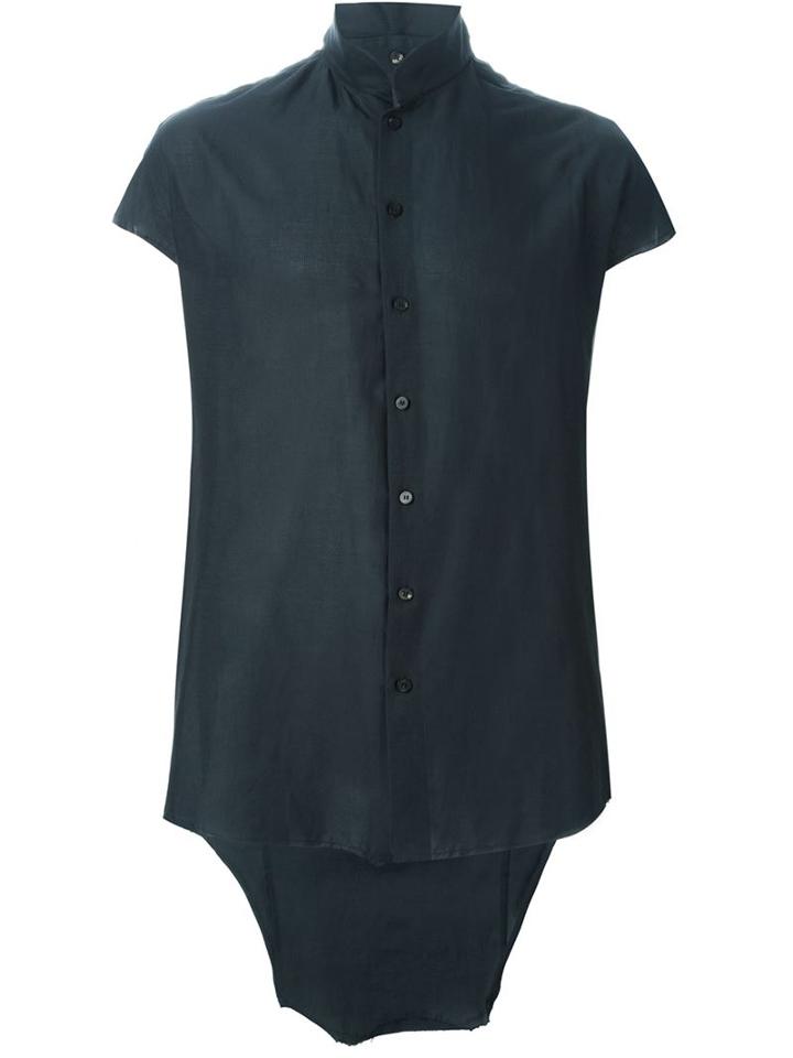 Cedric Jacquemyn Sleeveless Mandarin Collar Shirt