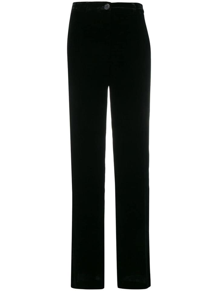 Aspesi Flared Palazzo Trousers - Black