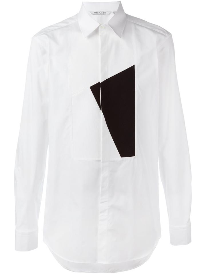 Neil Barrett Striped Patch Shirt
