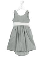 Opililai Tailed Bow-waist Dress, Girl's, Size: 6 Yrs, Grey