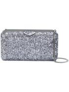 Jimmy Choo Ellipse Glittered Clutch - Metallic