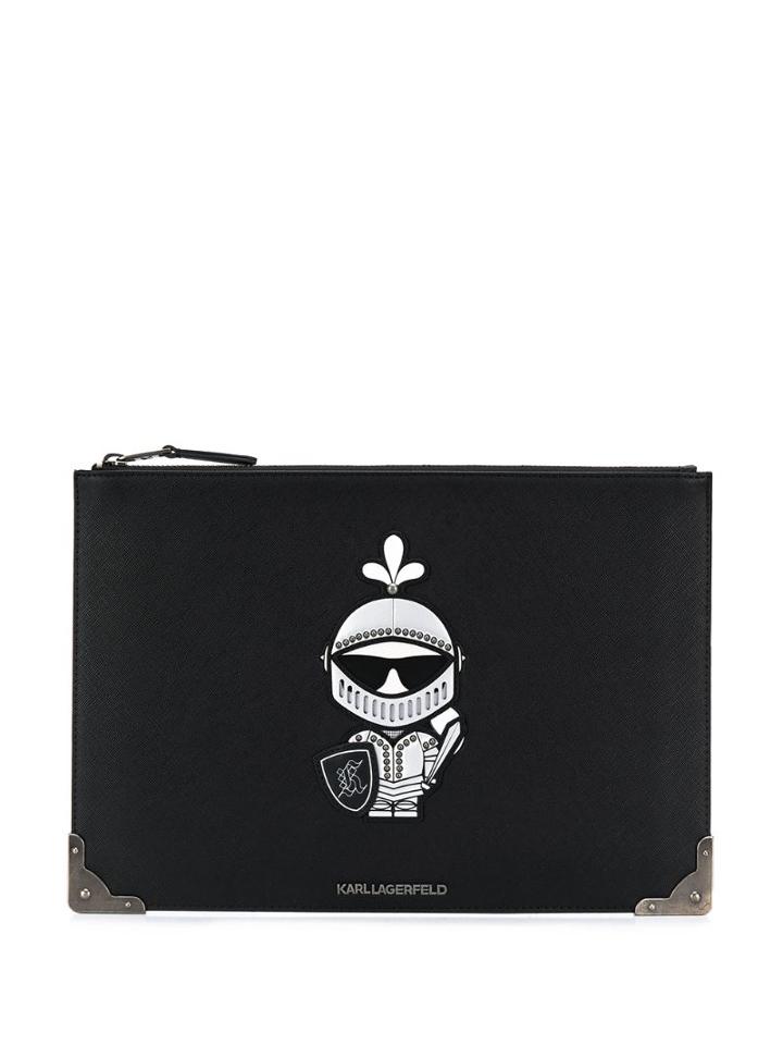 Karl Lagerfeld K/treasure Pouch Bag - Black
