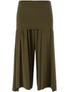 Issey Miyake Wide Leg Trousers, Women's, Size: 2, Green, Triacetate/polyester/polyurethane