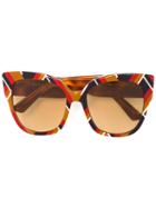 Gucci Eyewear Geometric Print Oversized Sunglasses, Women's, Acetate