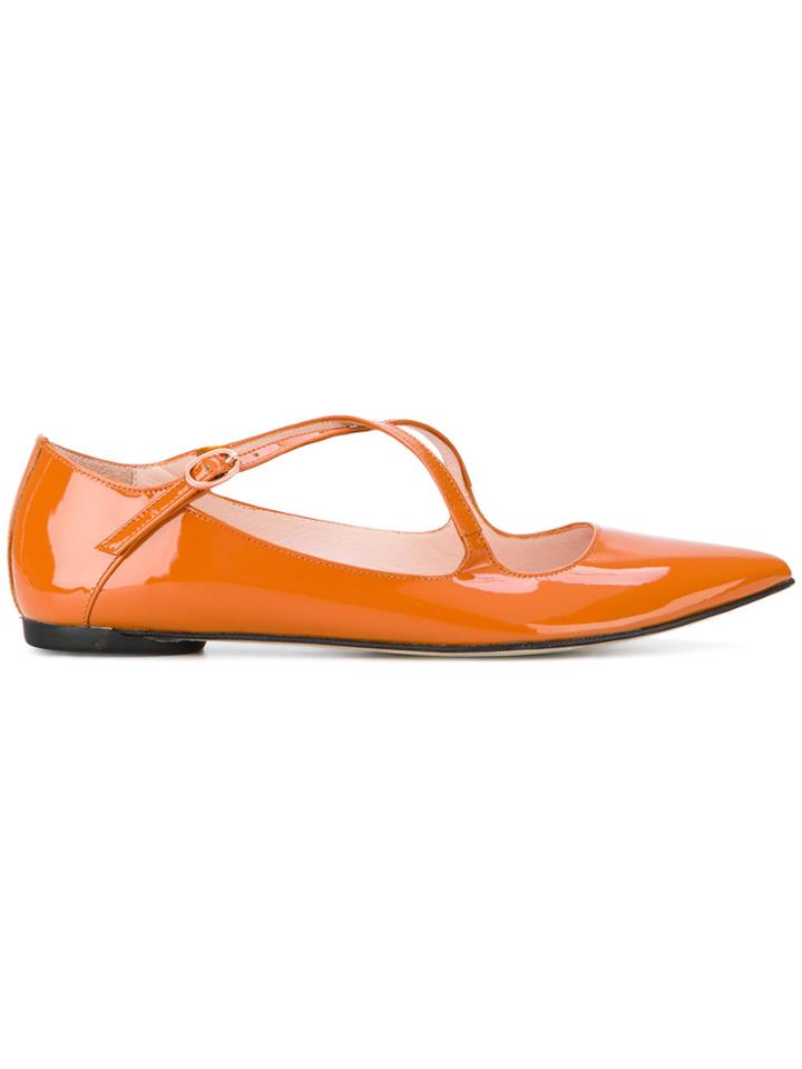 Repetto Pointed Ballerinas - Yellow & Orange