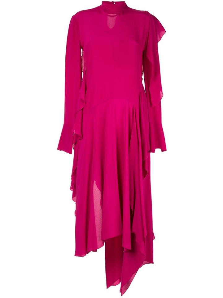Petar Petrov Asymmetric Midi Dress - Pink