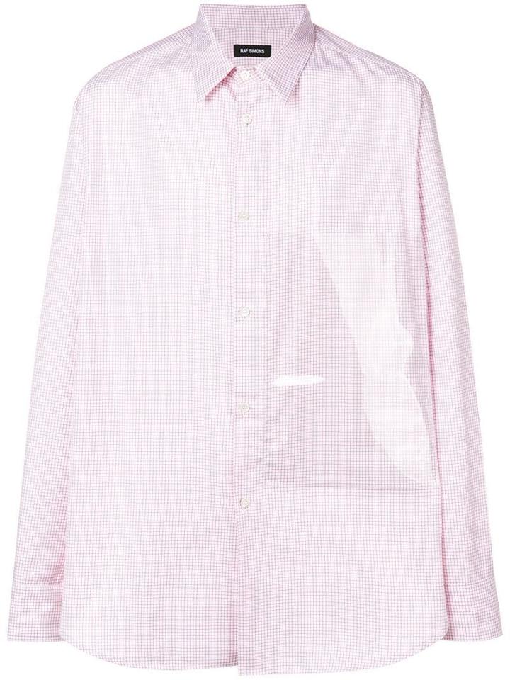 Raf Simons Plastic Panel Shirt - Red
