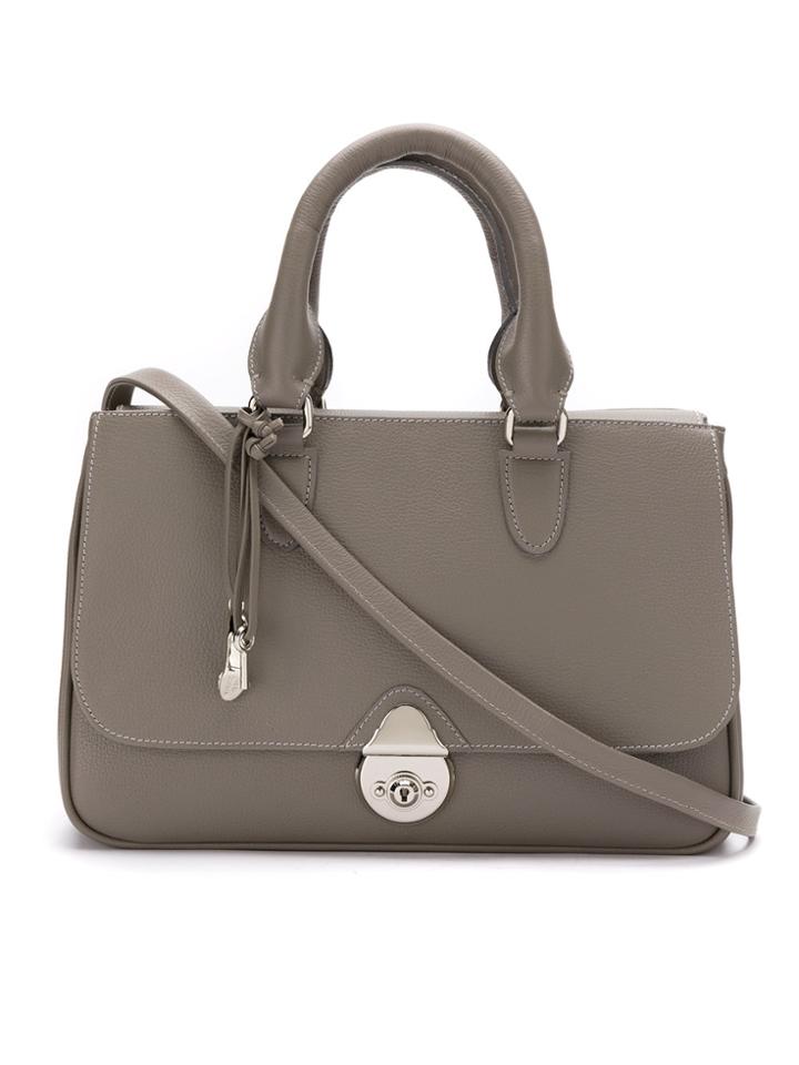Sarah Chofakian Leather Shoulder Bag - Grey