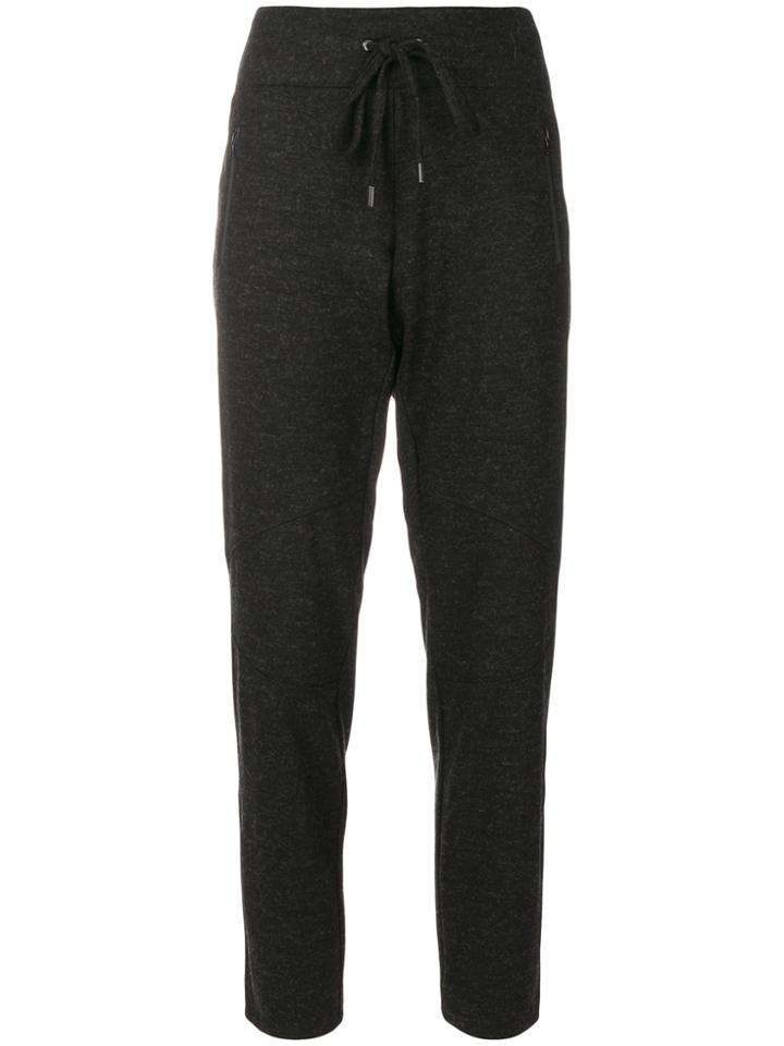 Cambio Tie-waist Track Pants - Black