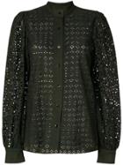 Michel Klein Cut Out Detail Shirt - Green