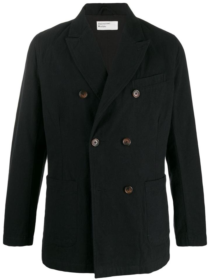 Universal Works Double Breasted Jacket - Black