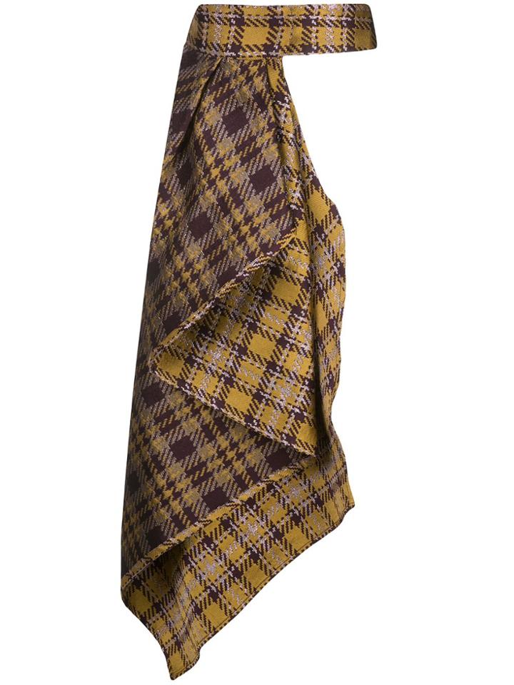 Silvia Tcherassi Doralba Draped Belt Skirt - Yellow