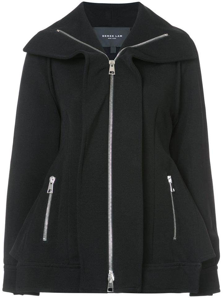 Derek Lam Zip-up Raglan Anorak - Black