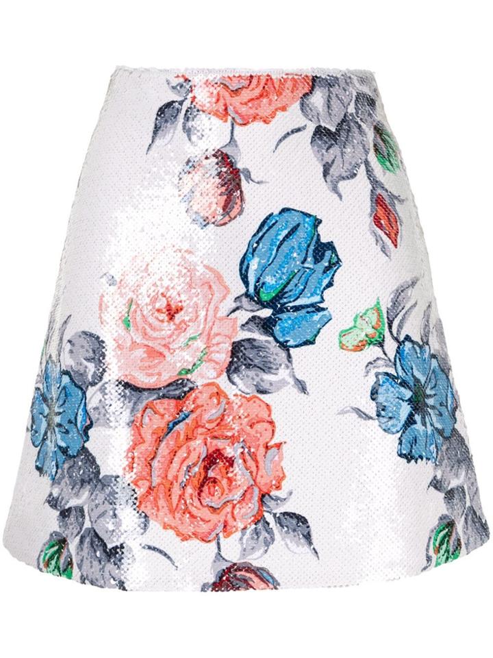 Nina Ricci Floral Print Skirt - Multicolour
