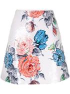 Nina Ricci Floral Print Skirt - Multicolour
