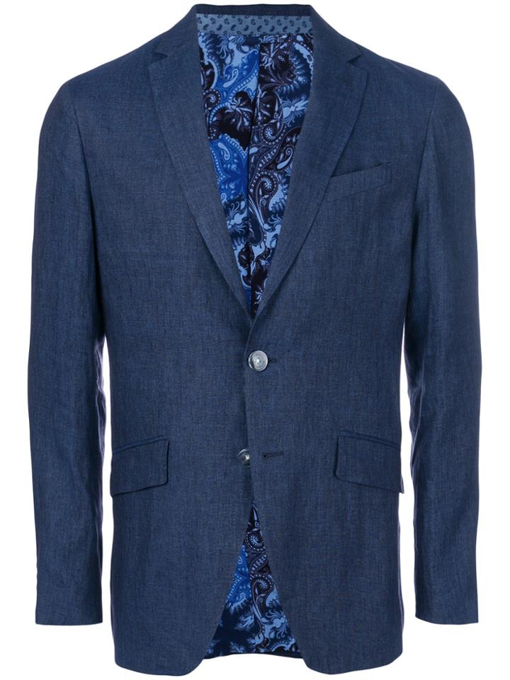 Etro Single Breasted Blazer - Blue