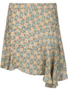 Derek Lam 10 Crosby Calico Print Asymmetric Skirt