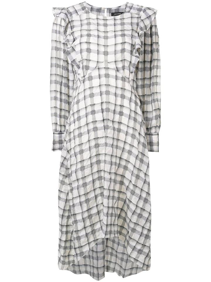 Isabel Marant Check Print Dress - Grey