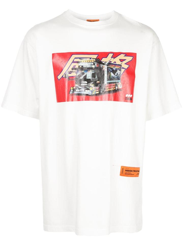 Heron Preston Truck Print T-shirt - White