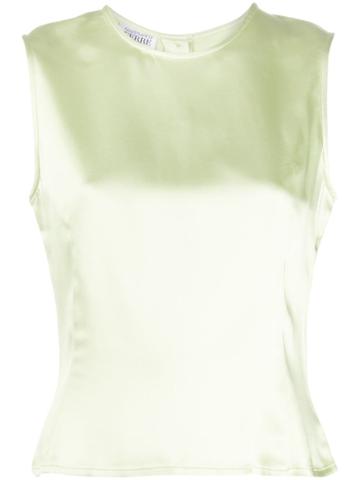 Gianfranco Ferré Pre-owned 1990s Satin Tank Top - Green