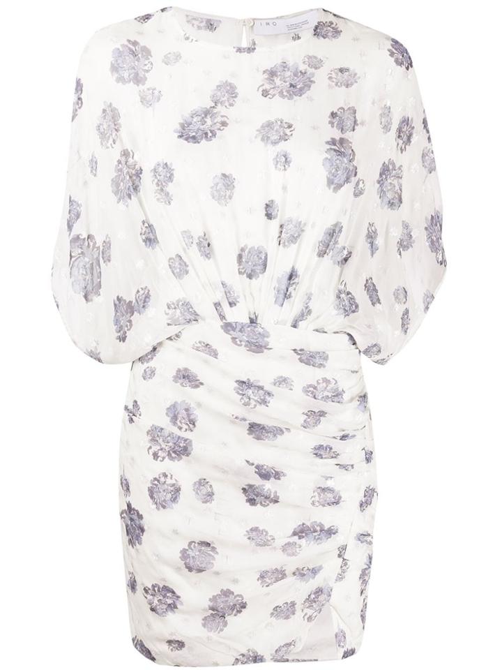 Iro Floral-print Draped Dress - White