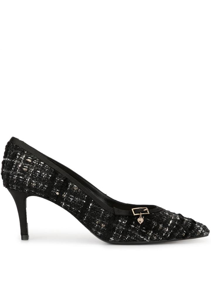 Paule Ka Bouclé Tweed Pumps - Black
