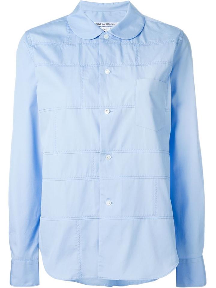 Comme Des Garçons Comme Des Garçons Peter Pan Collar Panelled Shirt