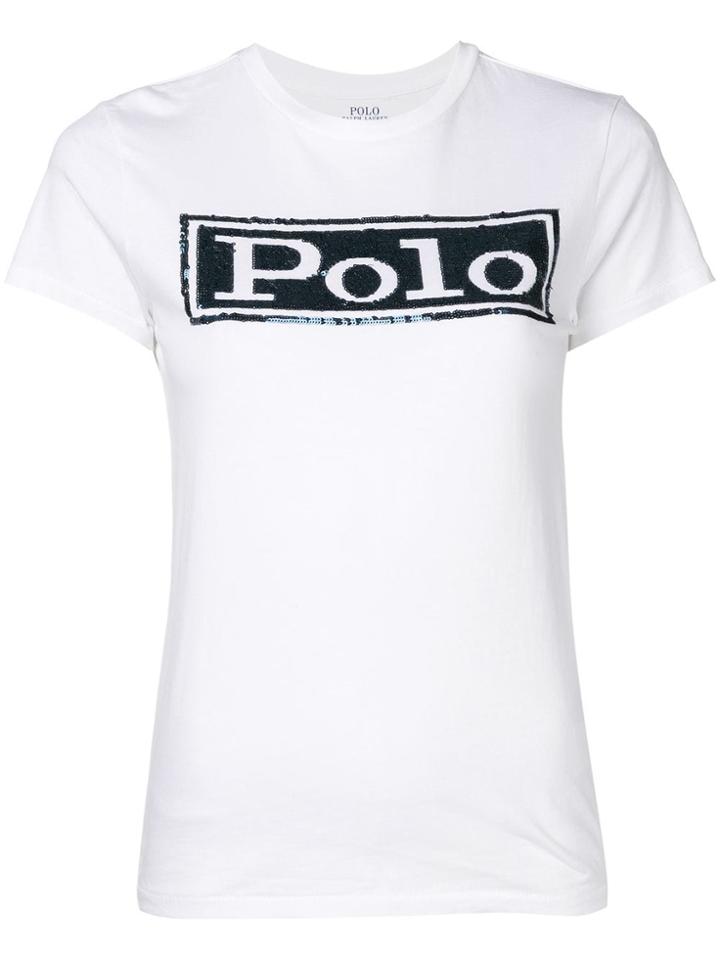 Polo Ralph Lauren Sequinned T-shirt - White