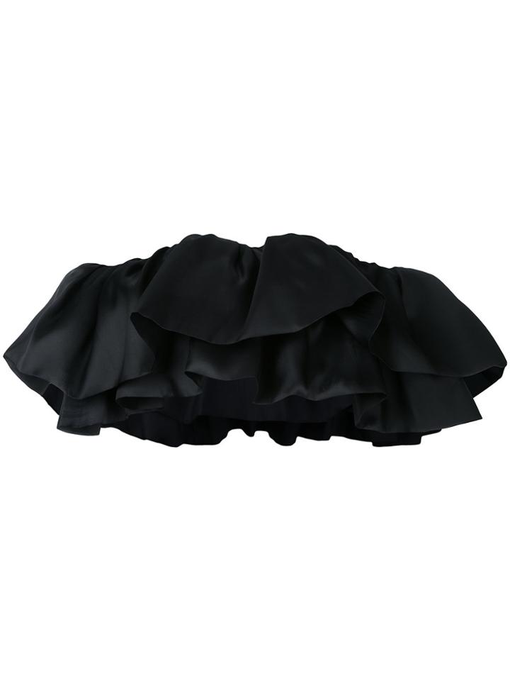 Bambah Double Ruffle Top - Black