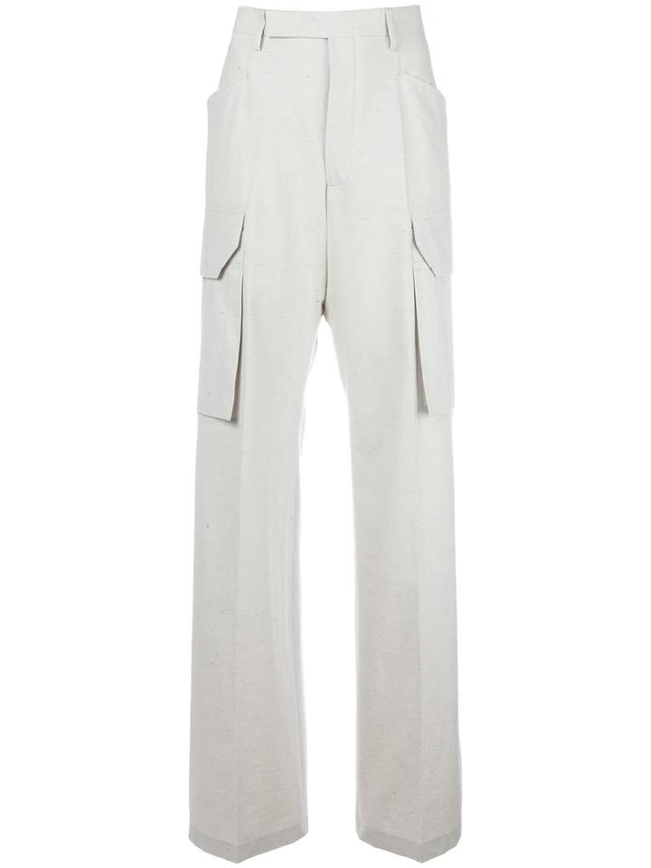 Rick Owens - Cargo Trousers - Women - Polyester/spandex/elastane/polyimide - 42, Nude/neutrals, Polyester/spandex/elastane/polyimide
