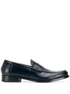Doucal's Classic Polished Loafers - Blue