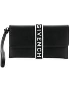 Givenchy 4g Flap Pouch With Wristlet - Black