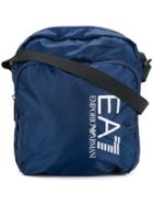 Ea7 Emporio Armani Logo Print Shoulder Bag - Blue