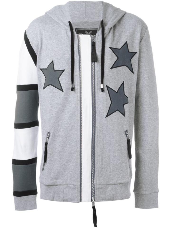 Unconditional Americana Patched Hoodie, Men's, Size: Medium, Grey, Cotton