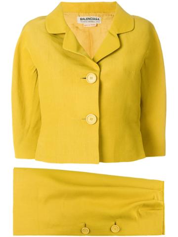 Balenciaga Vintage Haute Couture Skirt Suit - Yellow & Orange