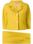 Balenciaga Vintage Haute Couture Skirt Suit - Yellow & Orange