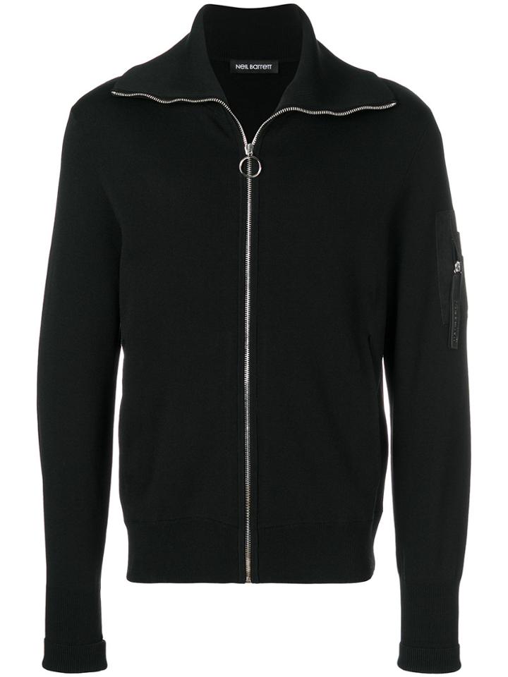 Neil Barrett Zipped Sweatshirt - Black