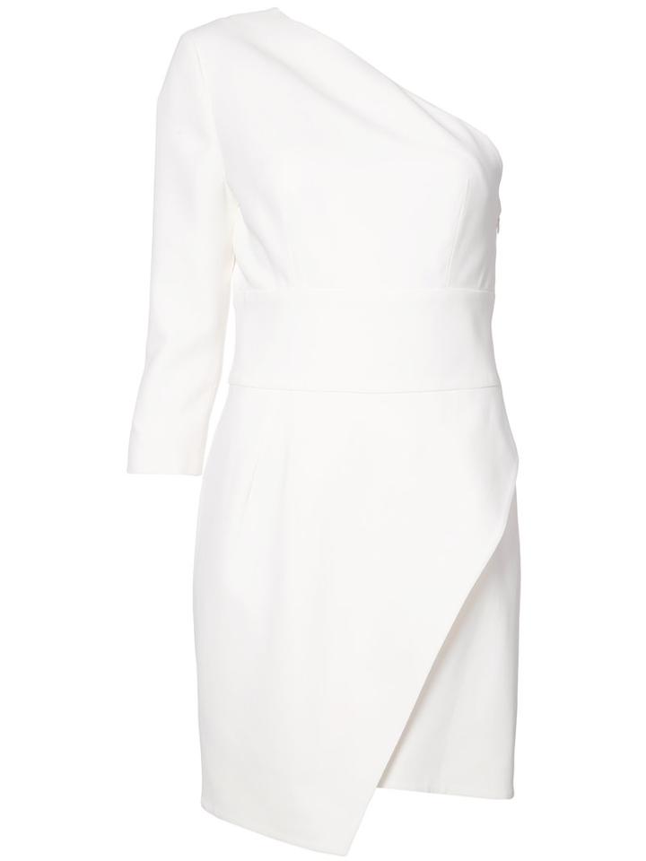 Alexandre Vauthier - One Shoulder Dress - Women - Acetate/viscose - 38, White, Acetate/viscose