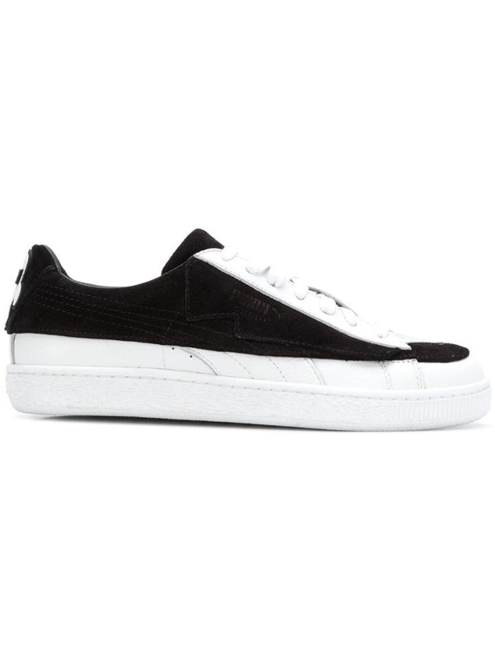 Puma Flat Lace-up Sneakers - Black