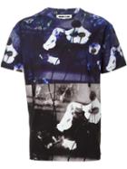 Mcq Alexander Mcqueen Hyper Floral Print T-shirt, Men's, Size: L, Grey, Cotton