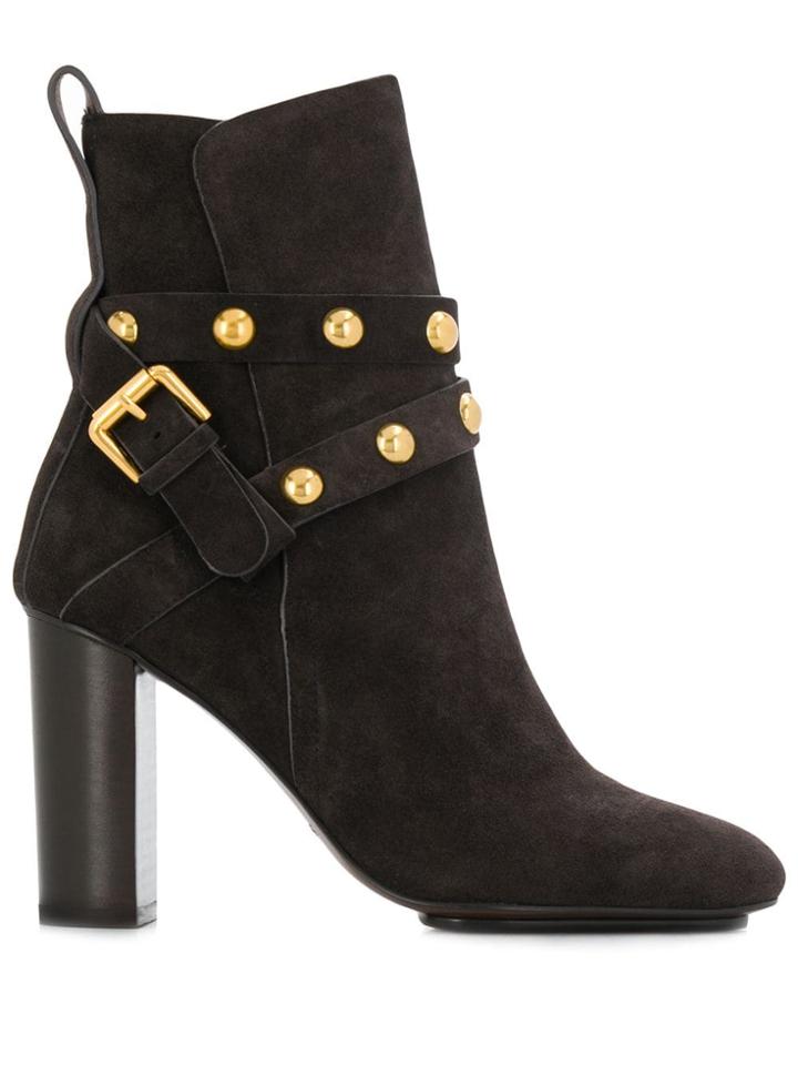 See By Chloé Studded Ankle Boots - Brown