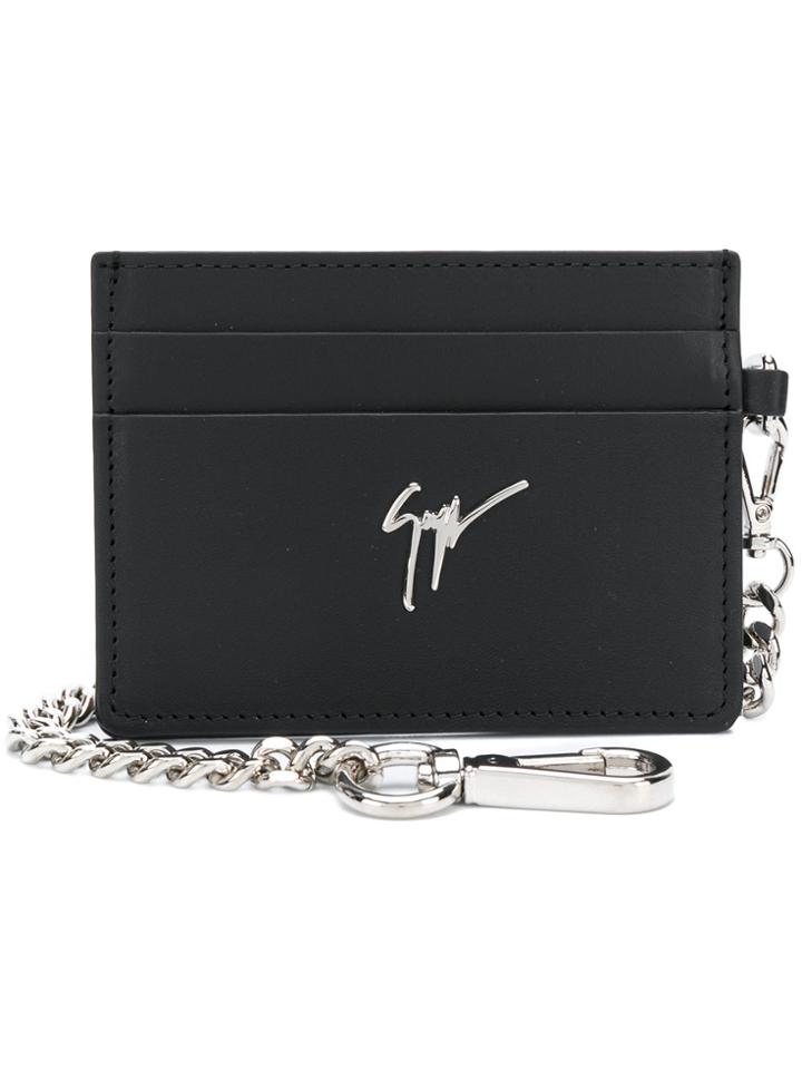 Giuseppe Zanotti Design Chain Cardholder - Black