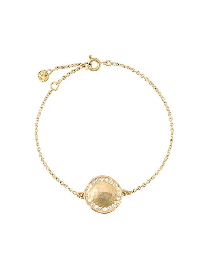 Liska Diamond Circle Bracelet, Women's, Metallic