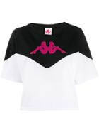 Kappa Cropped Logo Print T-shirt - Black
